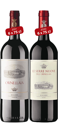 Spezialpaket «Ornellaia» – (6 x 75 cl Ornellaia 2017 / 6 x 75 cl Le Serre Nuove 2020)