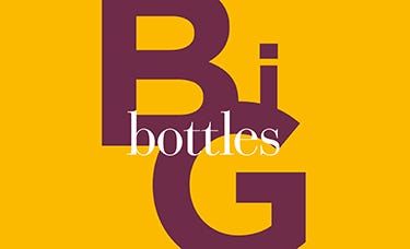 Schriftzug «Big bottles»